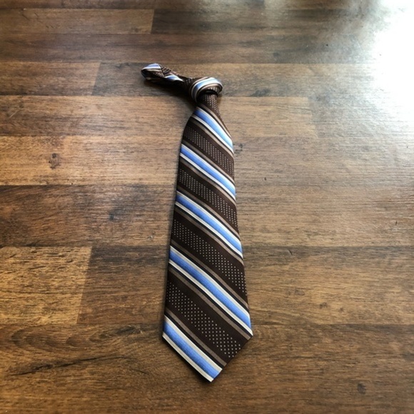 Robert Talbott Best of Class Striped Brown Tie - Picture 2 of 7